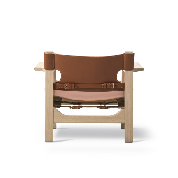 Fredericia furniture Den Spanske Stol af B�rge Mogensen Cognac l�der / Eg s�be 