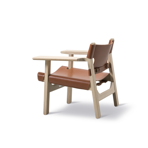 Fredericia furniture Den Spanske Stol af B�rge Mogensen Cognac l�der / Eg s�be 
