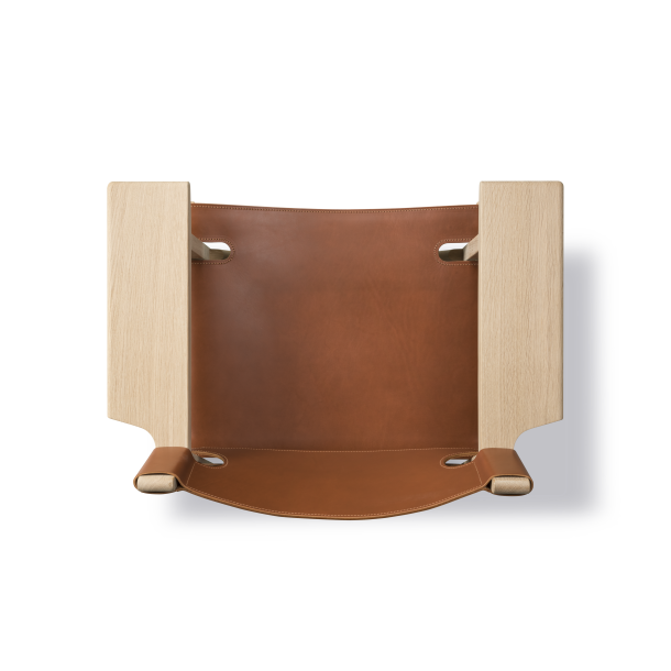Fredericia furniture Den Spanske Stol af B�rge Mogensen Cognac l�der / Eg s�be 