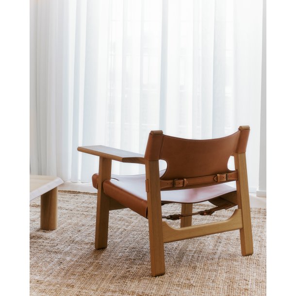 Fredericia furniture Den Spanske Stol af B�rge Mogensen Cognac l�der / Eg s�be 