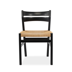 Bernstorffsminde BM1 stol sortlakeret eg Af Brge Mogensen