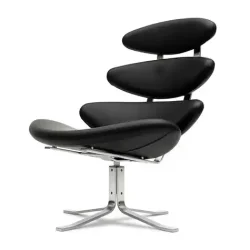 Fredericia Furniture Corona stol i Sort lder