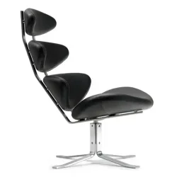 Fredericia Furniture Corona stol i Sort lder