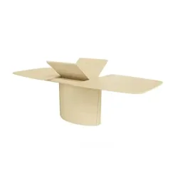 Skovby SM117 Spisebord eg hvidolie finer med indbygget udtrk. 