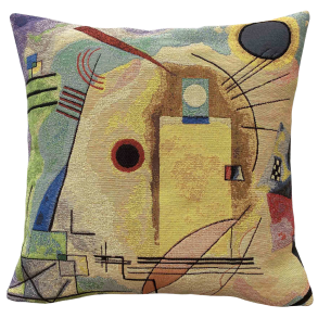 Poulin Design  Jaune rouge bleu 2 (1925) – Kandinsky pude