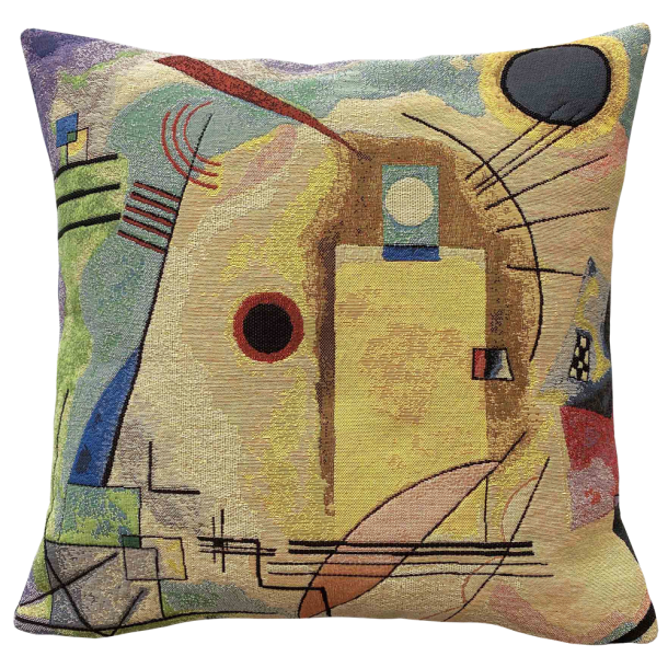 Poulin Design  Jaune rouge bleu 2 (1925) &#150; Kandinsky pude