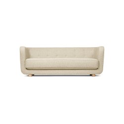 Audo Copenhagen Vilhelm Sofa Sacho nul 0001, med Vegetabilske lderknapper