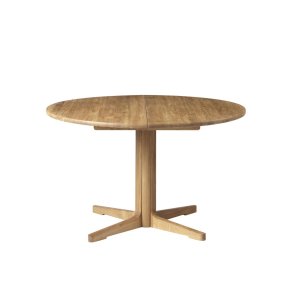 C69E - Ry - Spisebord med 2 tillgsplader, 120 cm