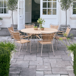 Mandalay Marguerit havebord 140 - taupe