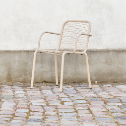 Mandalay Ivy Wire havestol, taupe 