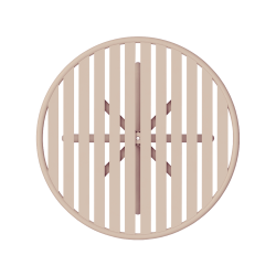 Mandalay Ivy caf&eacute;bord 76 - taupe