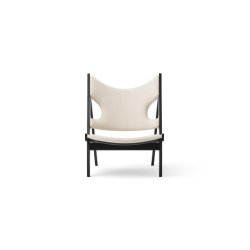 Audo Knitting Lnestol Mrkbejdset eg. Stof Barnum Boucl&eacute; 24