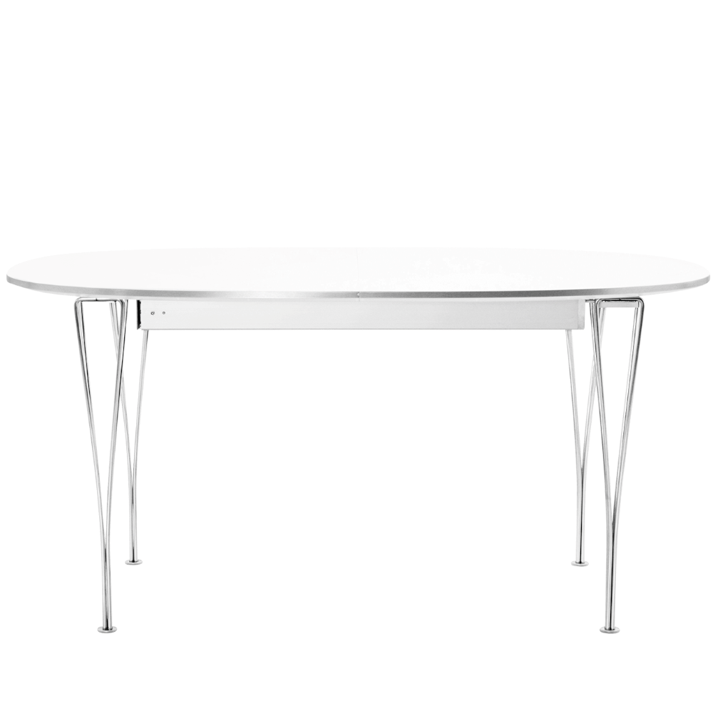 Fritz Hansen Super-Ellipse bord m. udtrk (B620) af Piet Hein, 170/270x100 cm