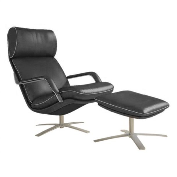 Berg Nasa Lnestol og skammel, soft sort lder