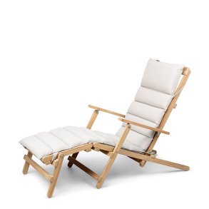 Carl Hansen & Sn BM5565 Dkstol m. fodskammel af Brge Mogensen