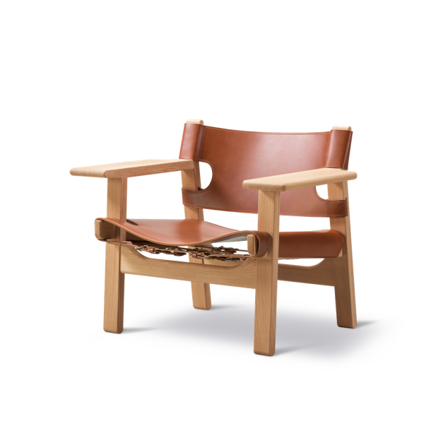 Fredericia Furniture Den Spanske Stol - Lys olieret eg/Cognac lder
