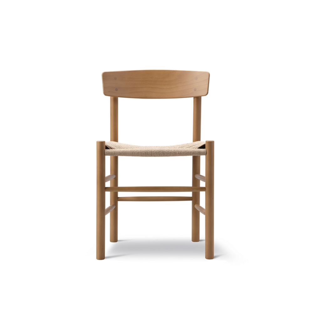 Fredericia Furniture - J39 Folkestolen af Brge Mogensen, papirflet  Vintage Lak