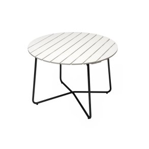 Grythyttan Bord 9A, rundt havebord Lakeret