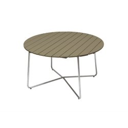 Grythyttan Bord 9A, rundt havebord Lakeret
