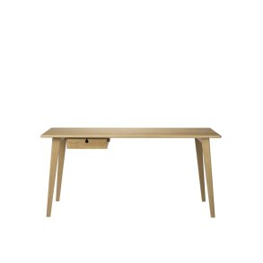 C67 Butler Skrivebord Stor Eg massiv Natur Lakeret