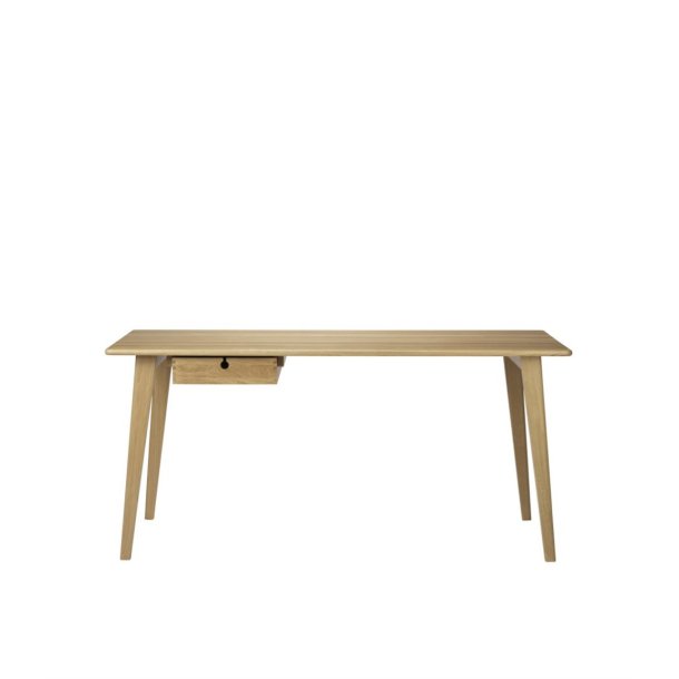 C67 Butler Skrivebord Stor Eg massiv Natur Lakeret