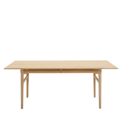 Carl Hansen &amp; Sn CH327 spisebord af Hans J. Wegner, 190 x 95 cm Eg, hvidolieret