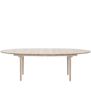 CH339 spisebord af Hans J. Wegner med udtrk til 2 tillgsplader, 240 x 115 cm