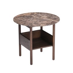 Wendelbo Collect Sidebord  - Brun emperador marmor