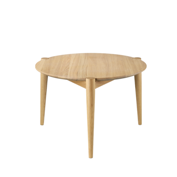 D102 Ss sofabord fra FDB Mbler, 85 cm diameter