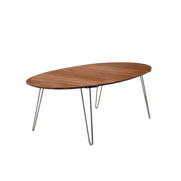 Naver Collection - GM 6652 ovalt spisebord med trbordplade og udtrk , 240x120 cm