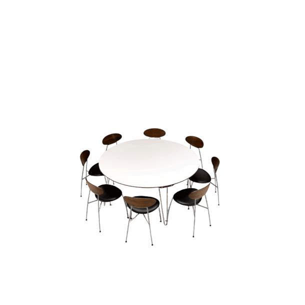 Naver Collection - GM 6661 rundt spisebord med corian-top, 100 cm diameter