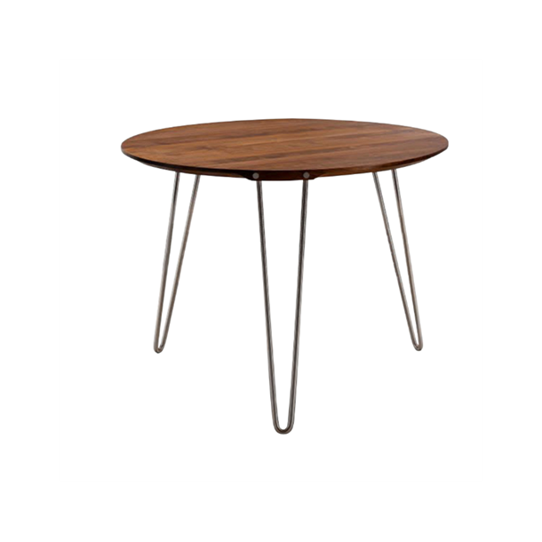 Naver Collection - GM 6692 rundt spisebord med udtrk og trbordplade, 160 cm diameter