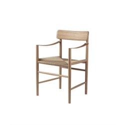 FDB Mbler J186 Hesbjerg Stol SH: 45 cm - Naturolieret Eg