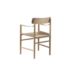 FDB Mbler J186 Hesbjerg Stol SH: 45 cm - Naturolieret Eg