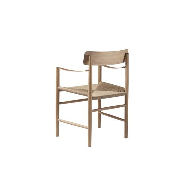 FDB Mbler J186 Hesbjerg Stol SH: 45 cm - Naturolieret Eg