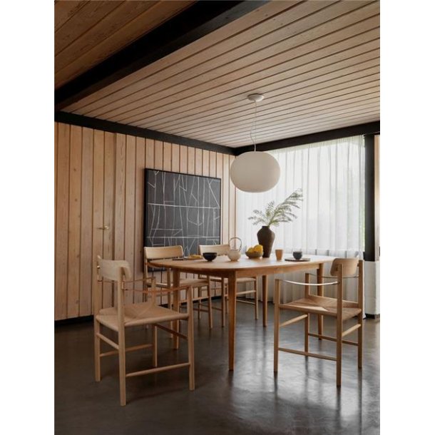 FDB Mbler J186 Hesbjerg Stol SH: 45 cm - Naturolieret Eg