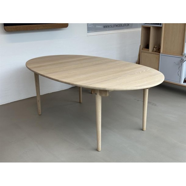CH338 spisebord af Hans J. Wegner med udtrk til 2 tillgsplader, 200 x 115 cm