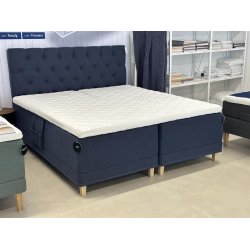 Elevationsseng - Lama Premium Box Elevation - Bl - 180 x 200 - Inkl. gavl &amp; ben.  