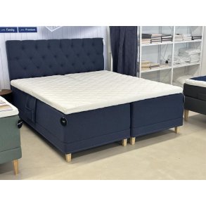 Elevationsseng - Lama Premium Box Elevation - Bl - 180 x 200 - Inkl. gavl & ben.  