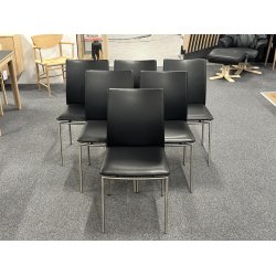 Skovby SM58 lav ryg Spisebordsstol - 6 Stk - sort lder