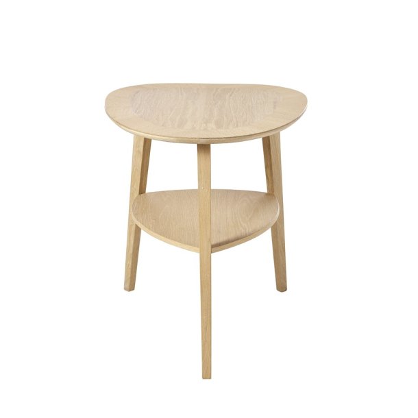 Aakjaer Furniture Sidebord Heart Table hvidolieret eg.