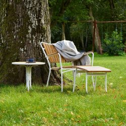 Mandalay Marguerit loungebord 50 - hvid