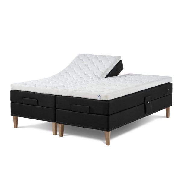 Lama Premium Elevation inkl. topmadras, 180x200 cm Lys Sand Ekstra fast 65 mm Ergo+