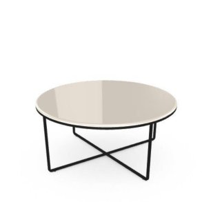 Sovet - Piktor rundt sofabord 80 cm, glas