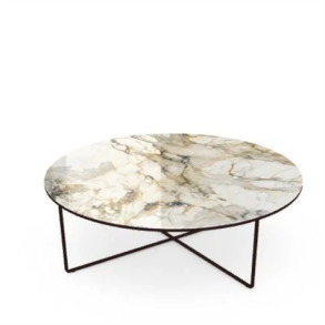 Sovet - Piktor rundt sofabord 120 cm, keramik