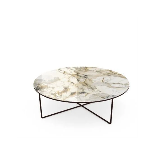 Sovet - Piktor rundt sofabord 120 cm, keramik