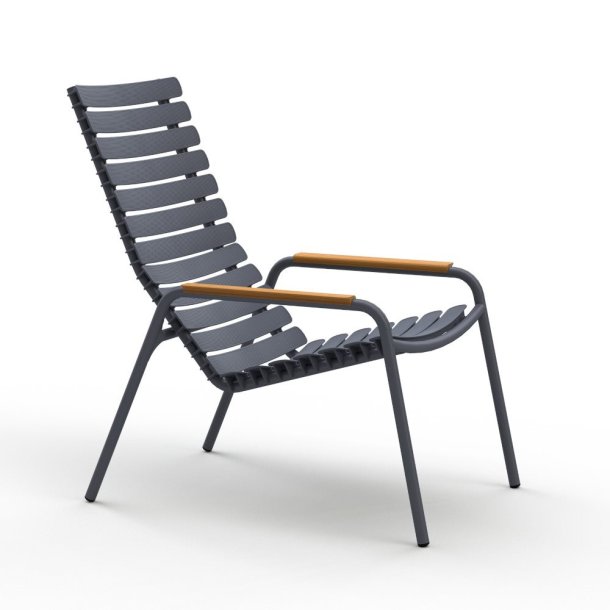 Houe ReClips loungestol med bambusarmln