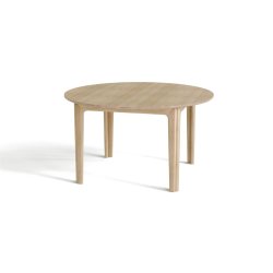 Skovby SM112 Eg massiv rundt spisebord inkl. 2 finer tillgsplader