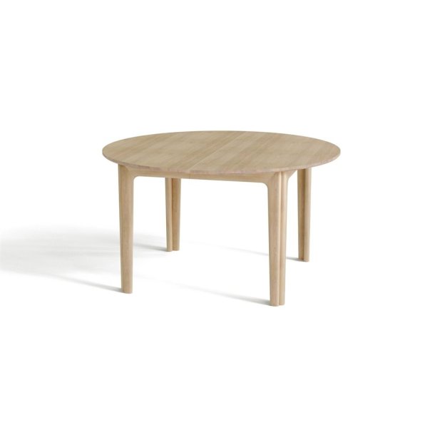 Skovby SM112 Eg massiv rundt spisebord inkl. 2 finer tillgsplader