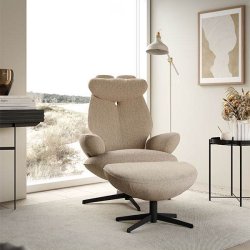 Brunstad Split hvilestol med skammel